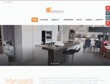 Tablet Screenshot of marcoaldiarredamenti.com